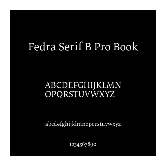 Fedra Serif B Pro Book