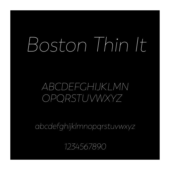 Boston Thin It