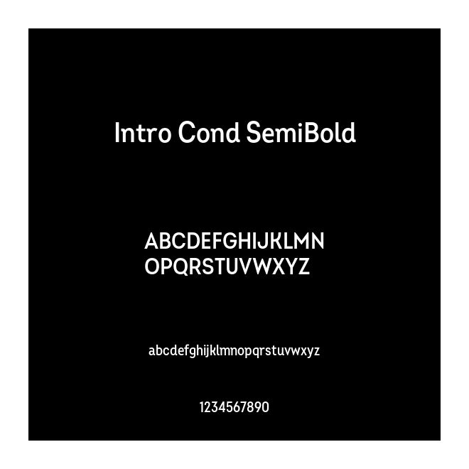Intro Cond SemiBold