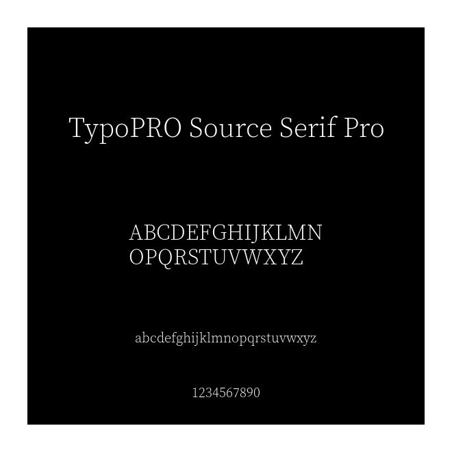 TypoPRO Source Serif Pro