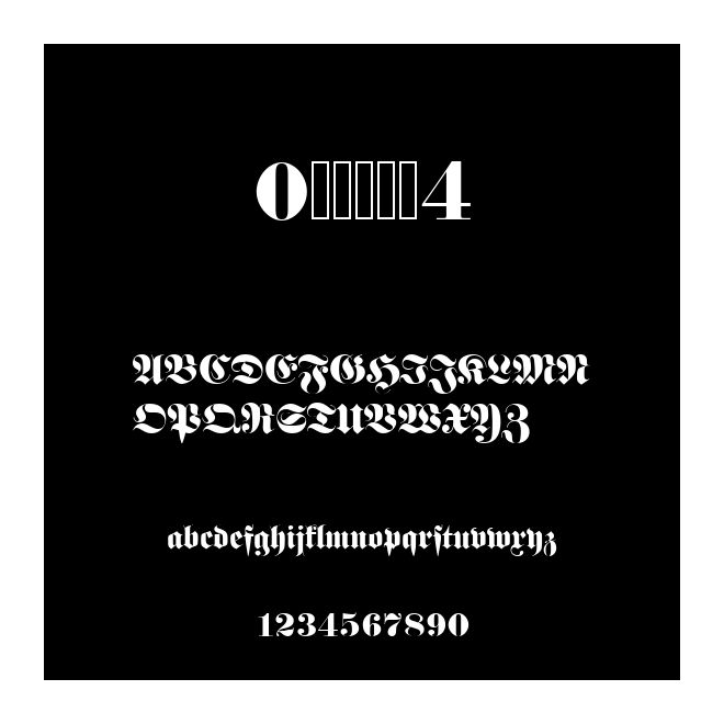 0哥特式字体4