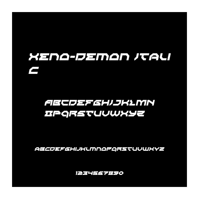 Xeno-Demon Italic