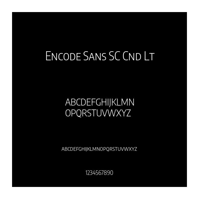 Encode Sans SC Cnd Lt
