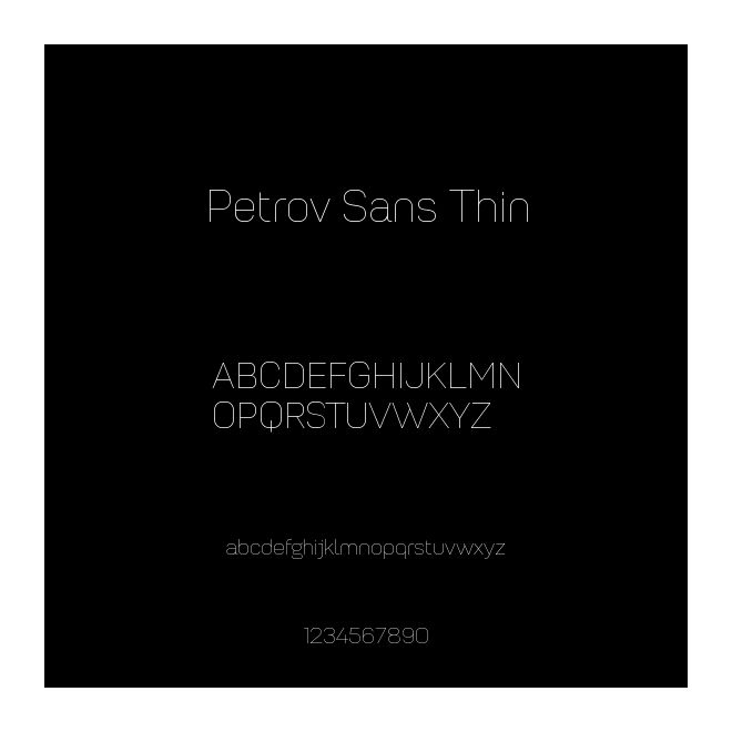 Petrov Sans Thin