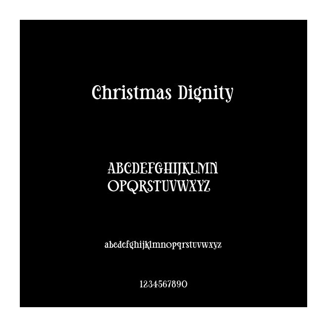 Christmas Dignity
