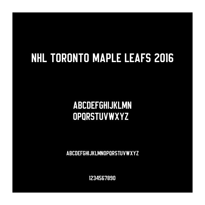 NHL Toronto Maple Leafs 2016