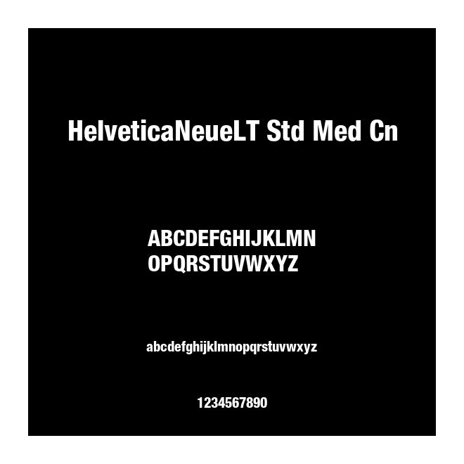 HelveticaNeueLT Std Med Cn