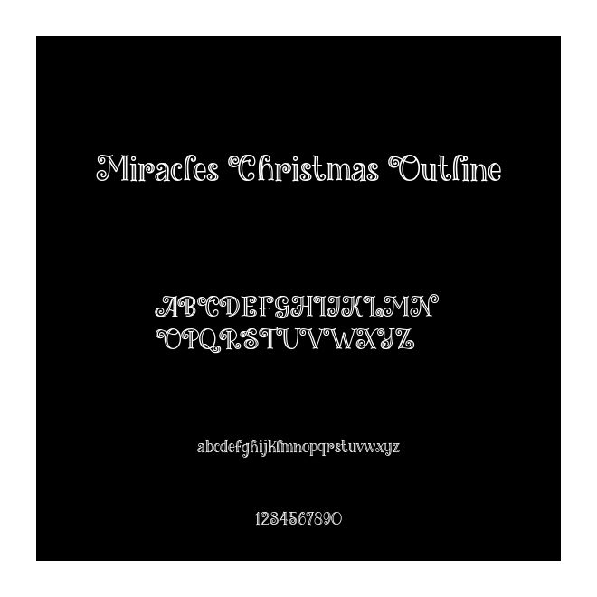 Miracles Christmas Outline