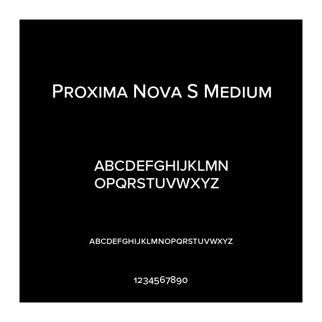 Proxima Nova S Medium