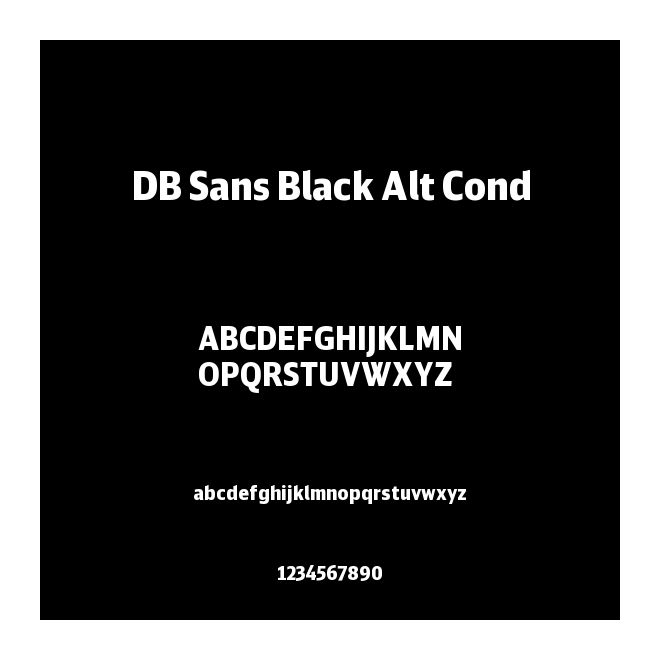 DB Sans Black Alt Cond