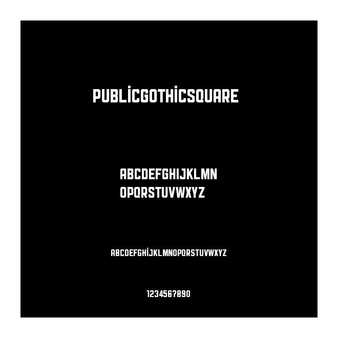 PublicGothicSquare 
