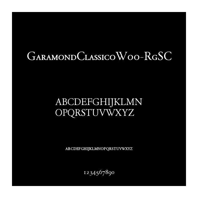 GaramondClassicoW00-RgSC