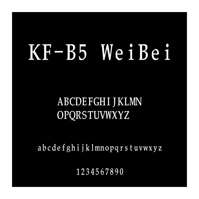 KF-B5 WeiBei