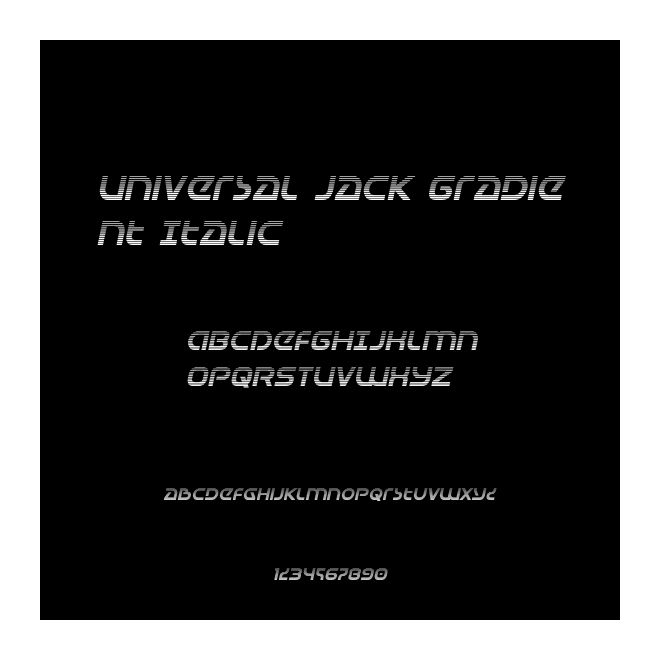 Universal Jack Gradient Italic