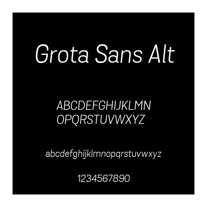 Grota Sans Alt