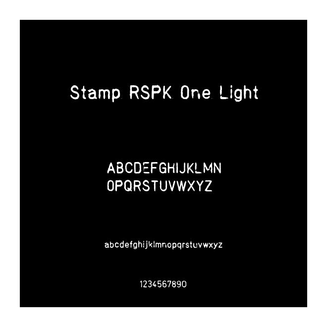 Stamp RSPK One Light
