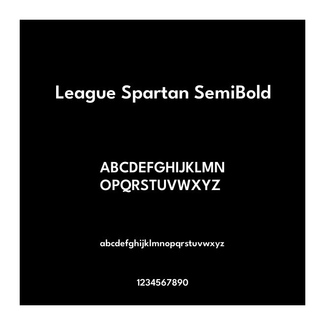 League Spartan SemiBold