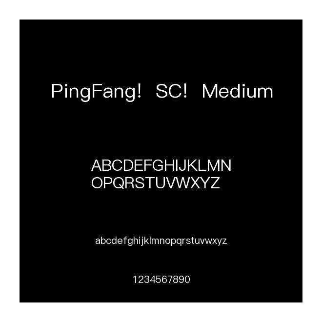 PingFang SC Medium