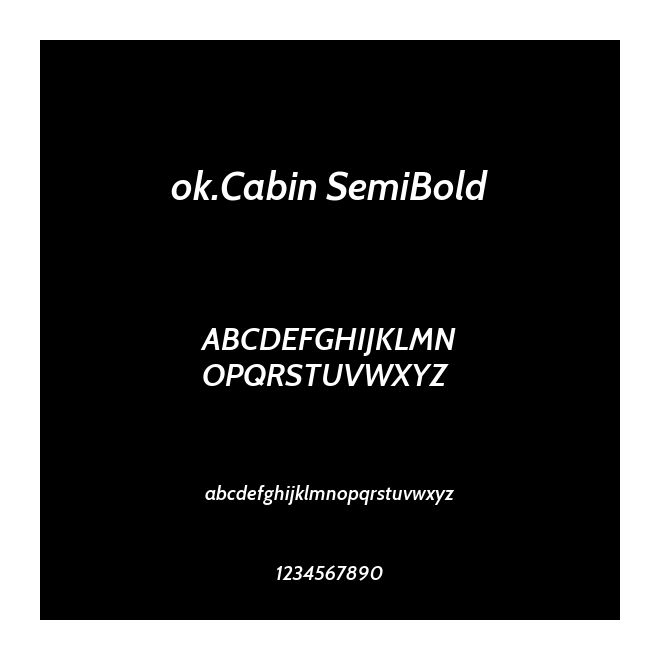 ok.Cabin SemiBold
