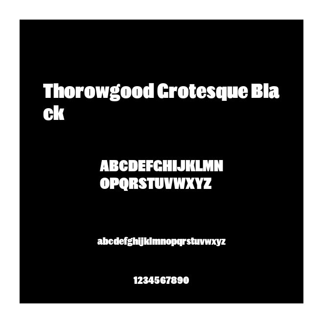 Thorowgood Grotesque Black