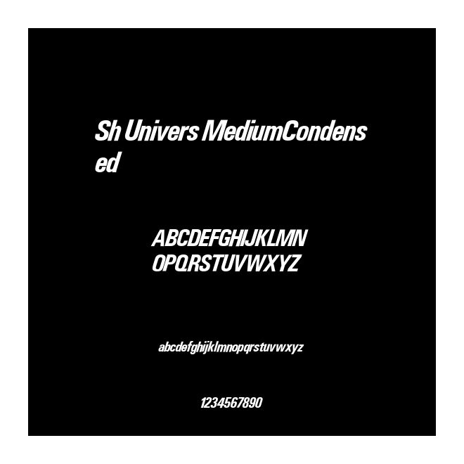 Sh Univers MediumCondensed