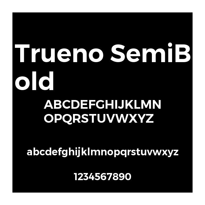 Trueno SemiBold