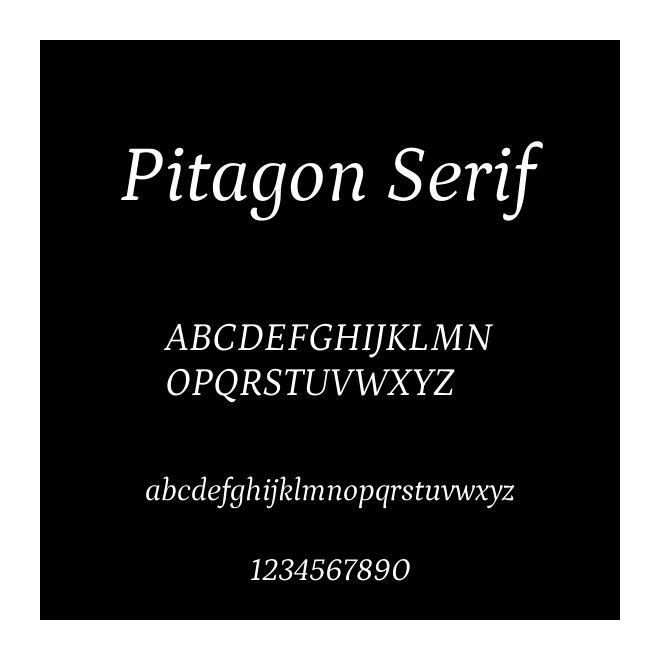 Pitagon Serif