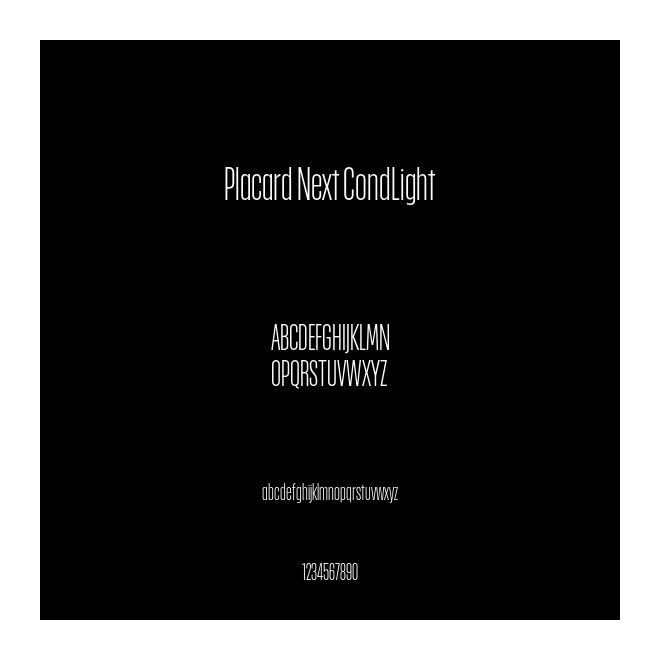 Placard Next CondLight