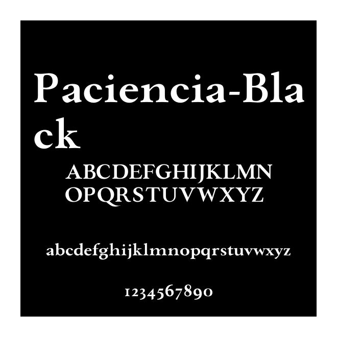 Paciencia-Black