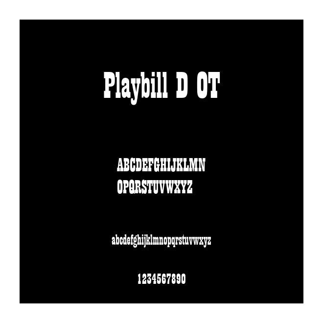 Playbill D OT