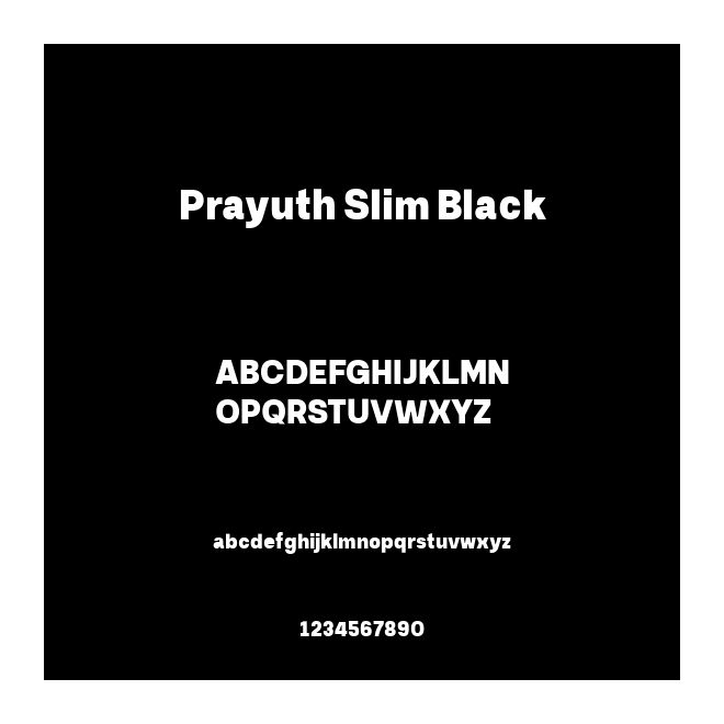 Prayuth Slim Black