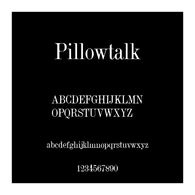 Pillowtalk