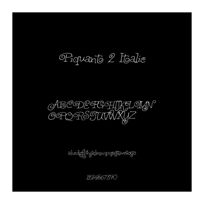 Piquant 2 Italic