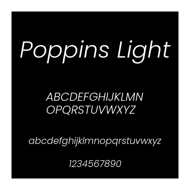 Poppins Light