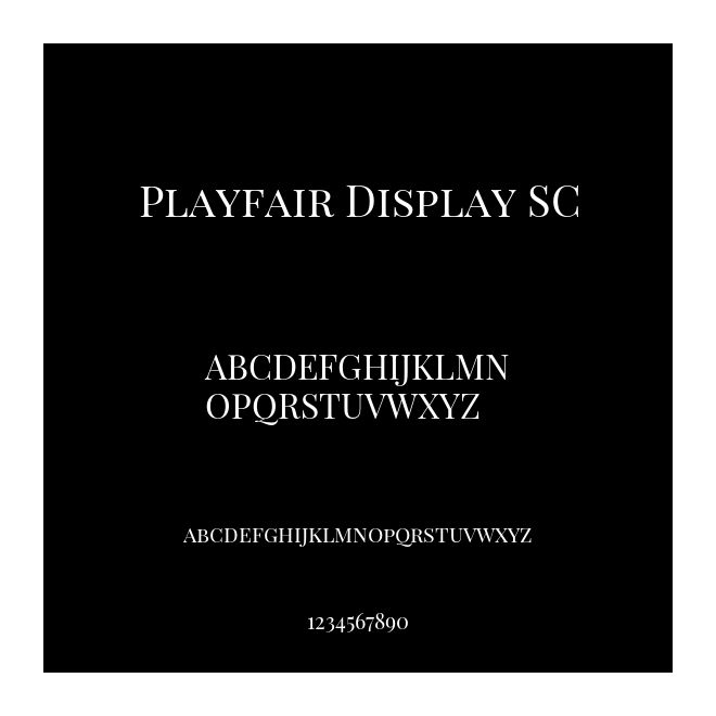 Playfair Display SC