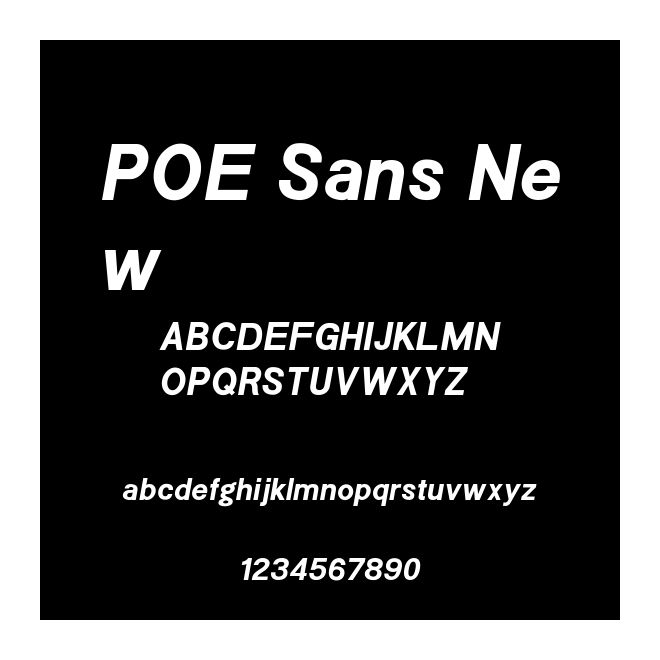POE Sans New