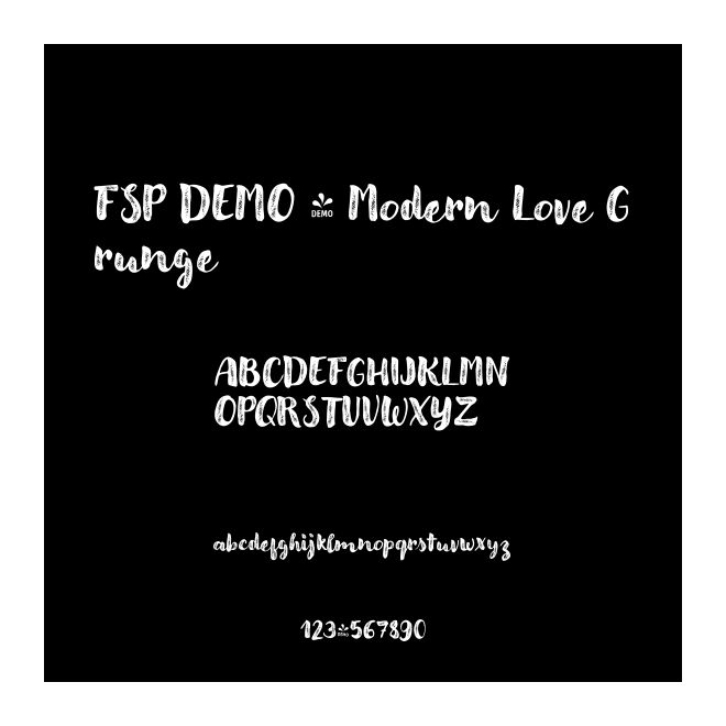 FSP DEMO - Modern Love Grunge
