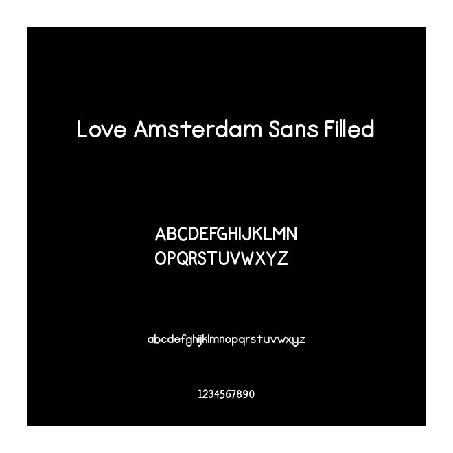 Love Amsterdam Sans Filled