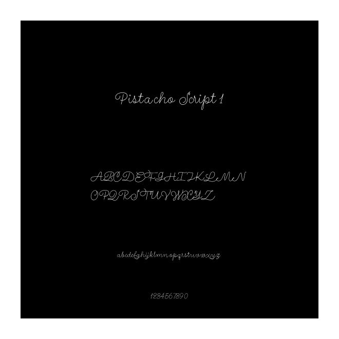 Pistacho Script 1