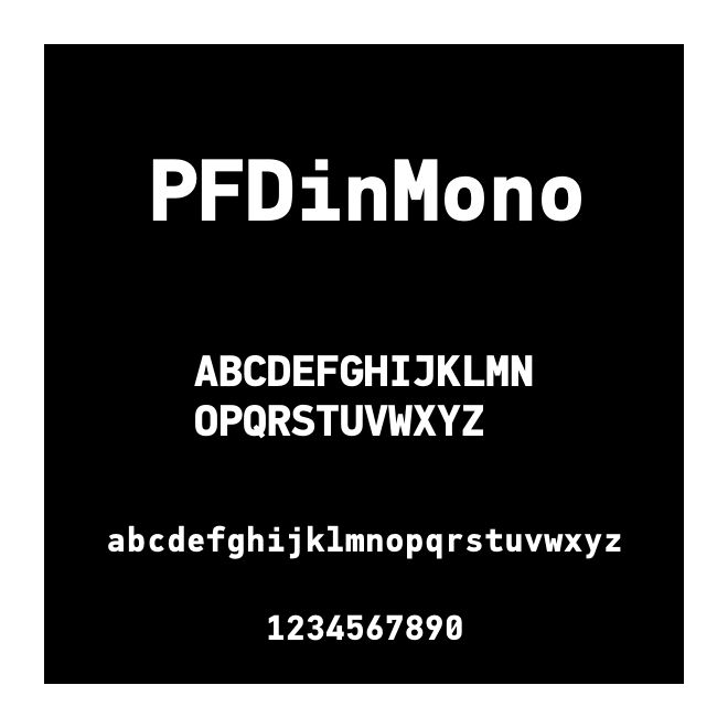 PFDinMono