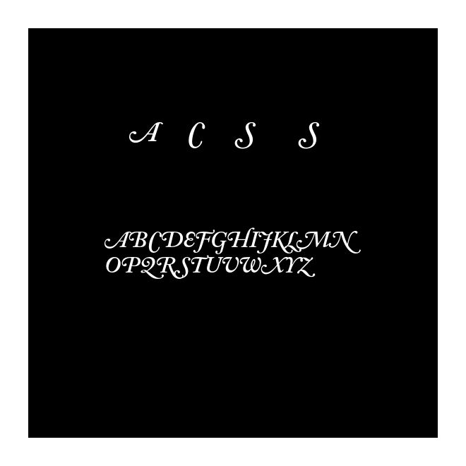 Adobe Caslon Semibold Swash