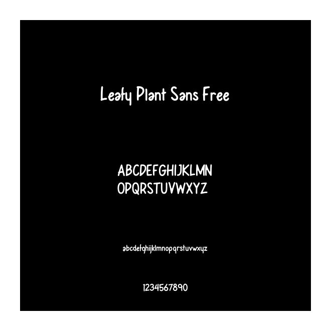 Leafy Plant Sans Free