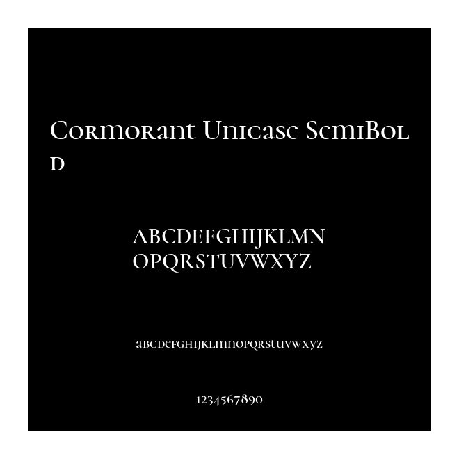 Cormorant Unicase SemiBold