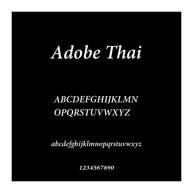 Adobe Thai