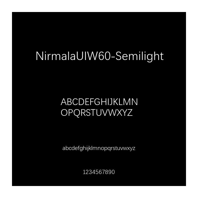 NirmalaUIW60-Semilight