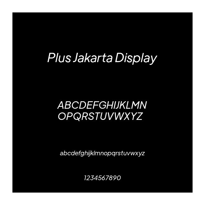 Plus Jakarta Display