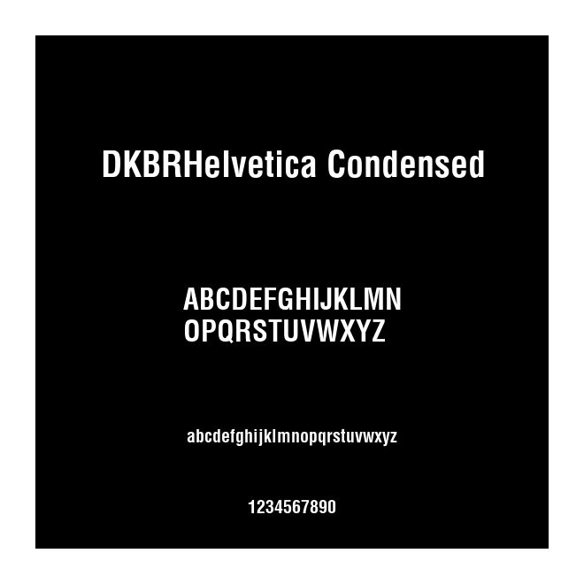 DKBRHelvetica Condensed