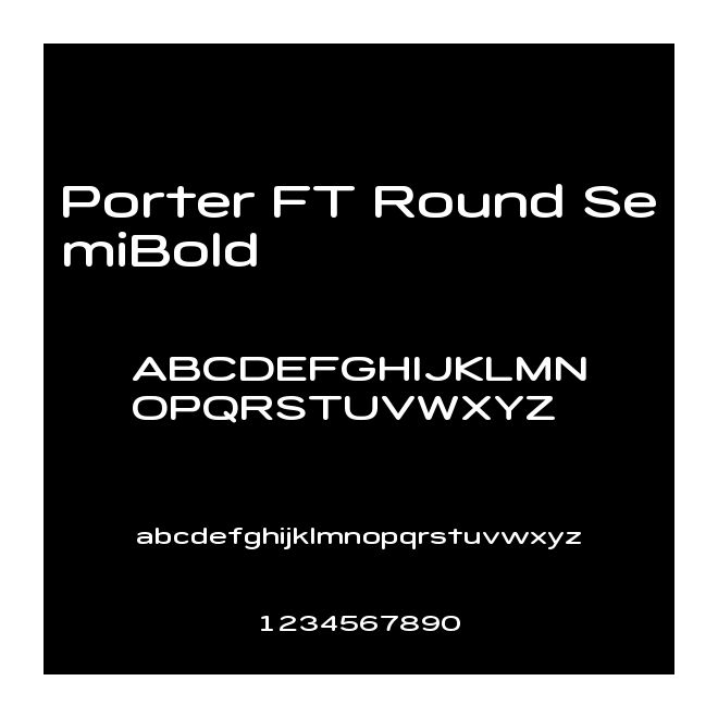 Porter FT Round SemiBold
