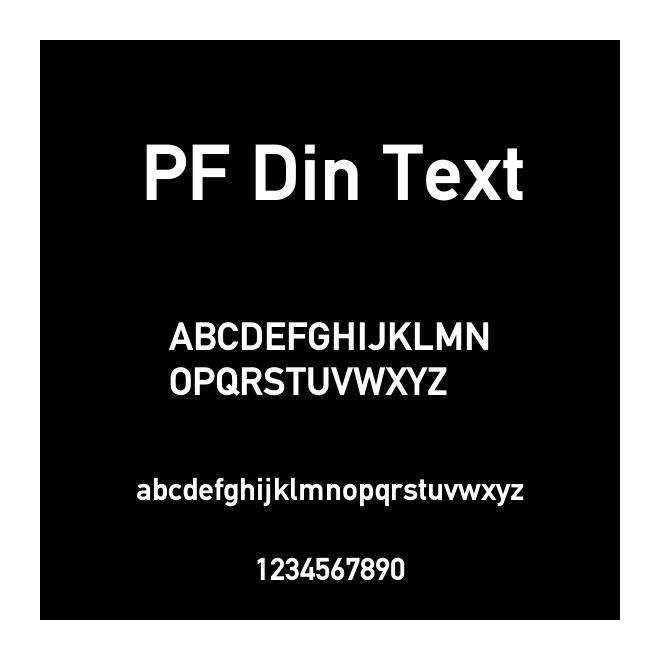 PF Din Text