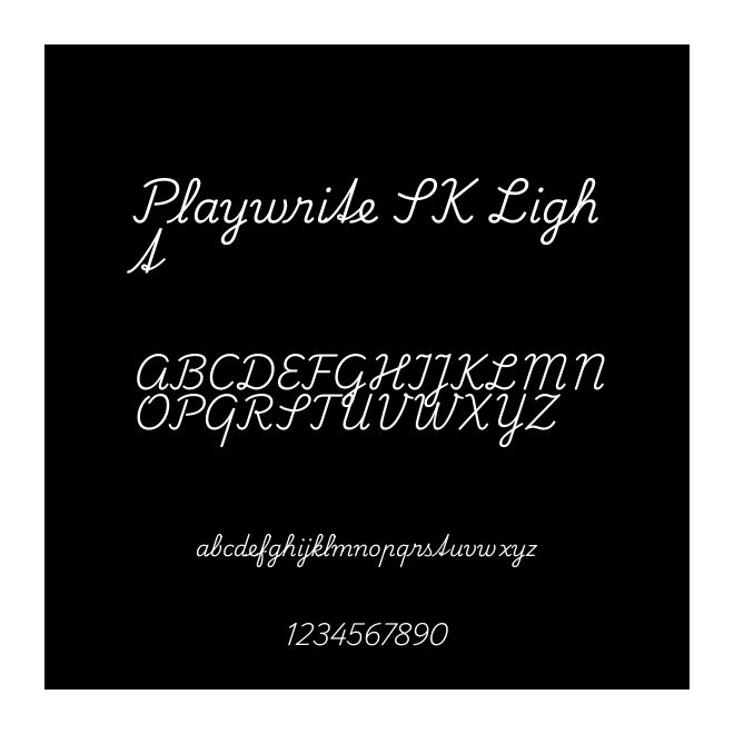Playwrite SK Light